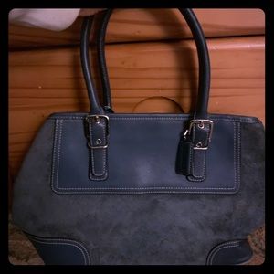 COACH Blue Suede Bag